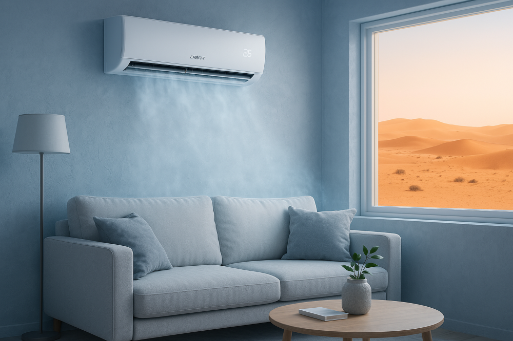 مكيف اسبليت كرفت 1.5 طن 18000 وحدة ريش ذهبية - بار...