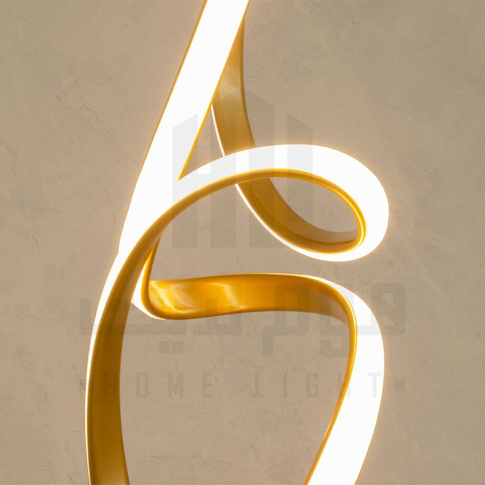 معلقة مودرن ليد نحاسي - قاعدة مضيئة - موديل A