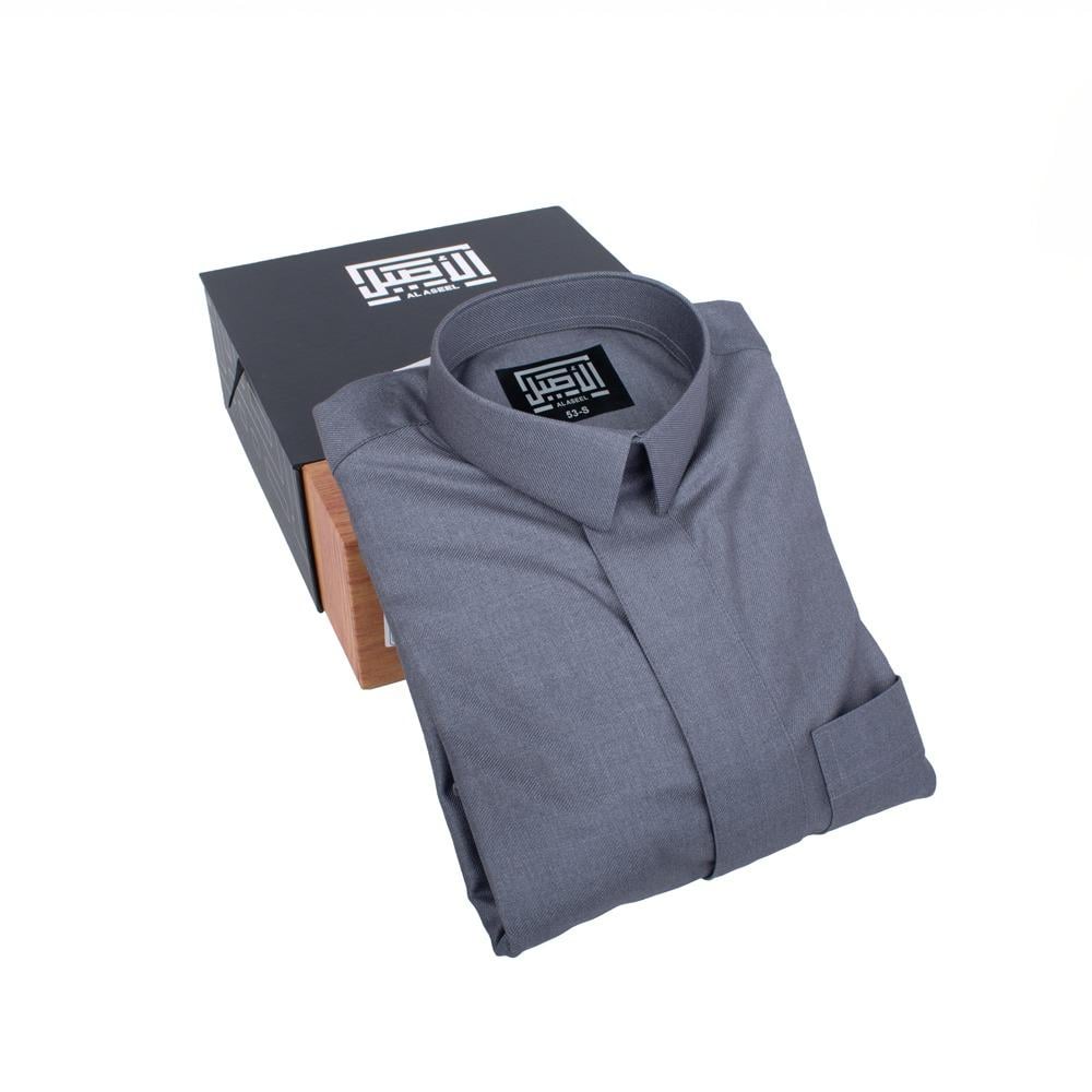 ثوب رجالي شتوي سحاب قلاب - الأصيل