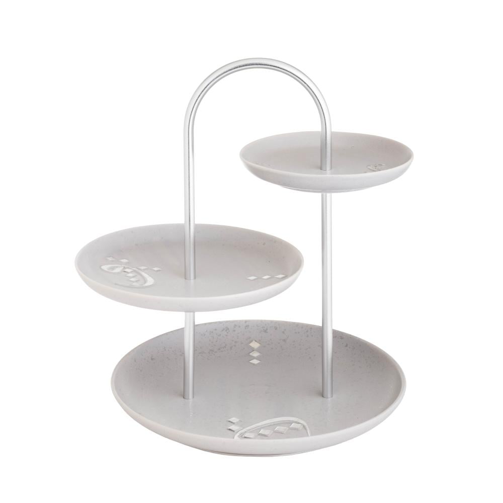 شيالة حلاوة سيراميك 3 دور لون رمادي فاتح