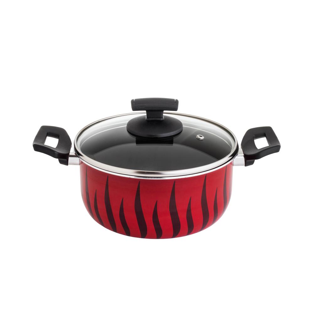 قدر تانجو من نيوفلون مع غطاء ستيل 20 سم