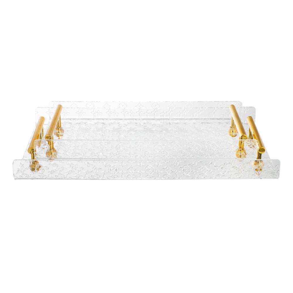 طقم تباسي أكليرك يد ذهبي قطعتين