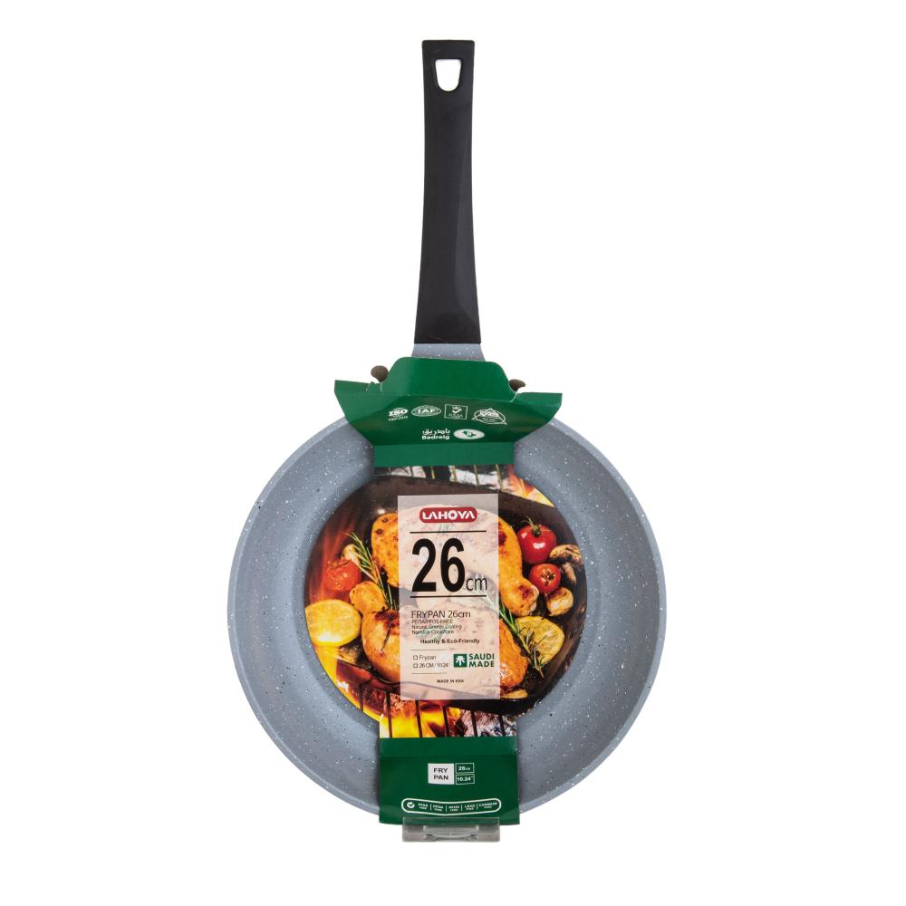 طاوة جرانيت لاهويا مقاس 26 سم أسود