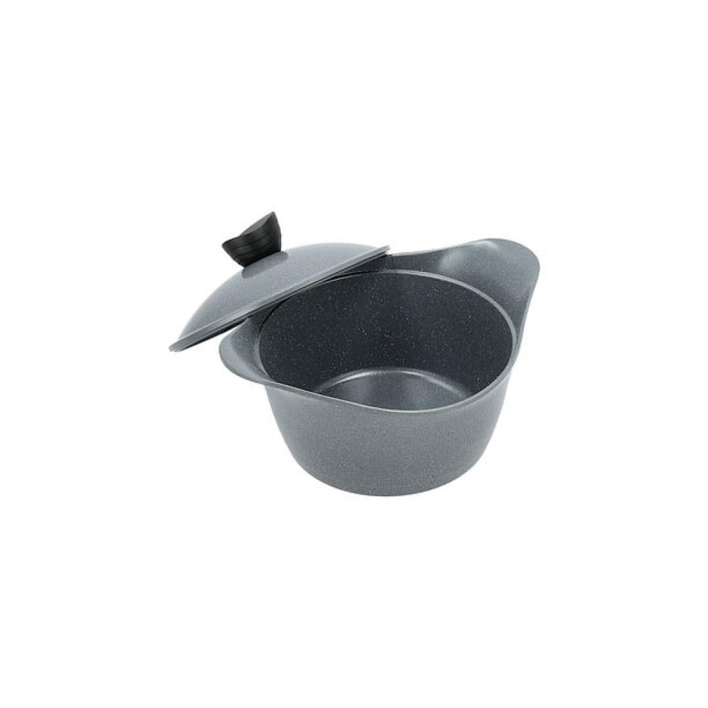 قدر جرانيت لاهويا مقاس 20 سم رمادي