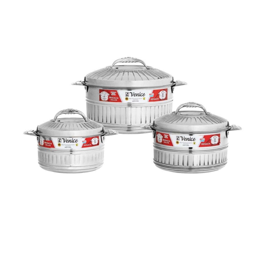 طقم حافظات طعام ستيل 3 قطع صغير