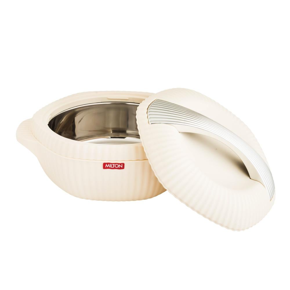 طقم حافظات طعام بلاستيك 4 قطع بيج