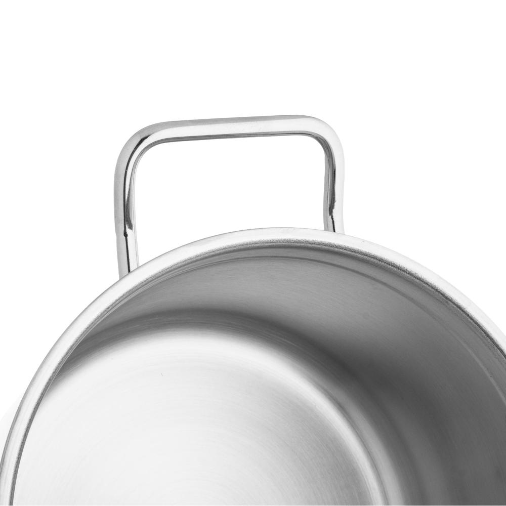 قدر طبخ بخار أطلس استيل تركي مقاس 18 سم