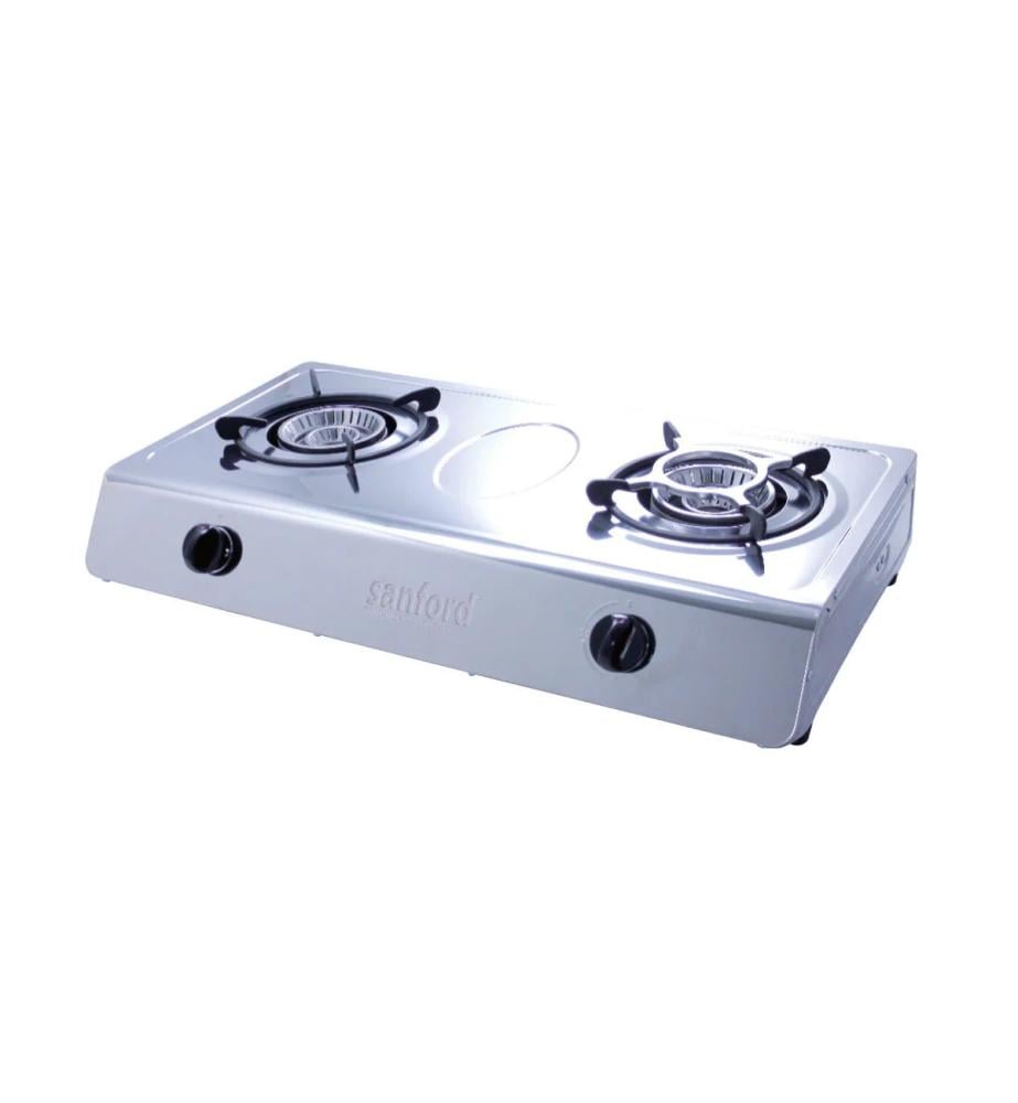 موقد غاز مزدوج الشعلات من استيل مقاوم للصدأ من سان...