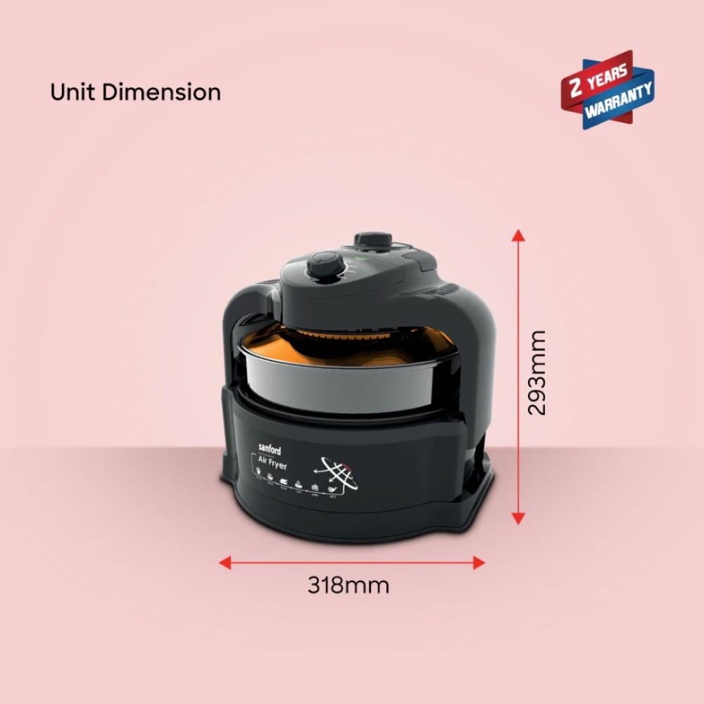 مقلاة هوائية رقمية من سانفورد 8 لتر