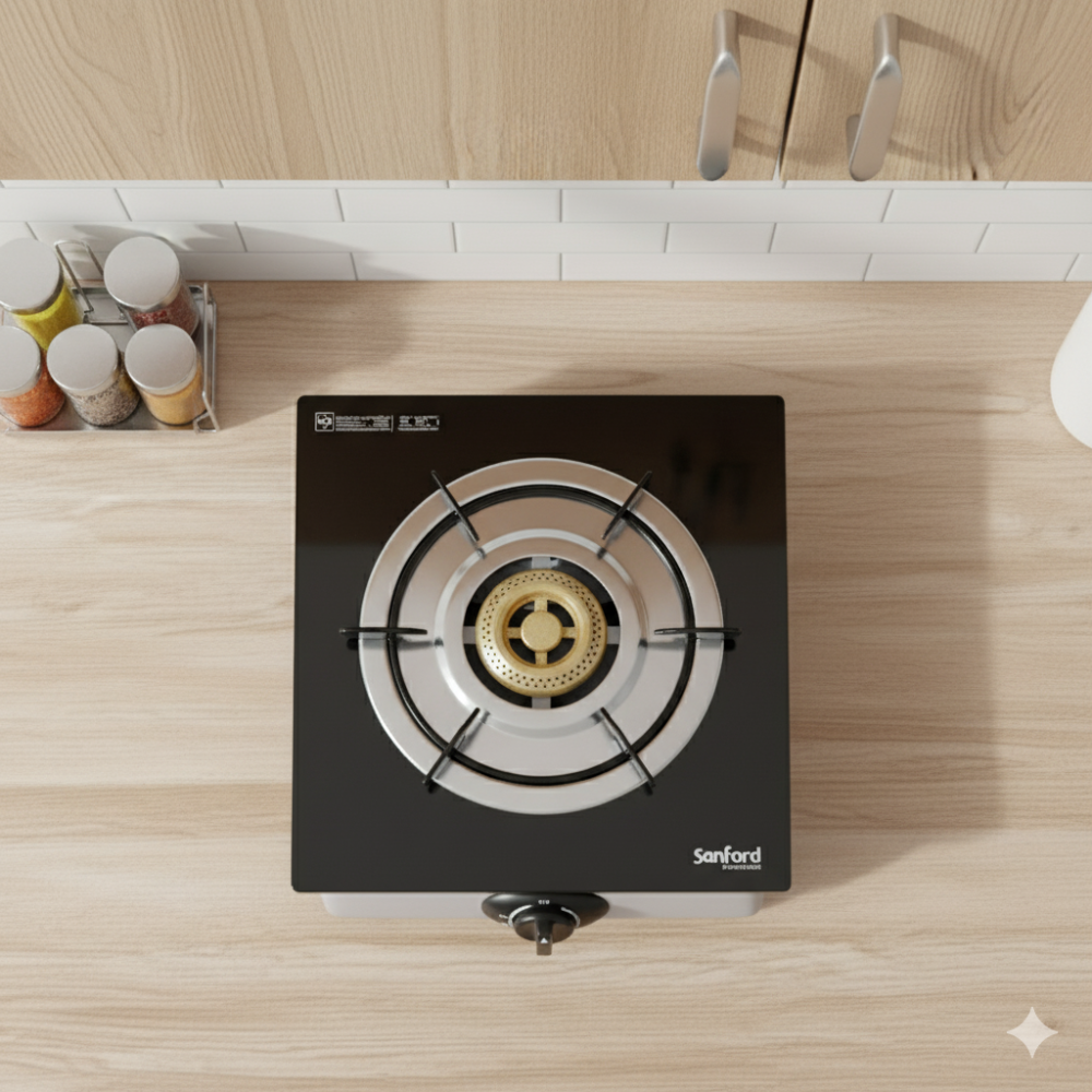 موقد غاز زجاجي أحادي الشعلة من سانفورد