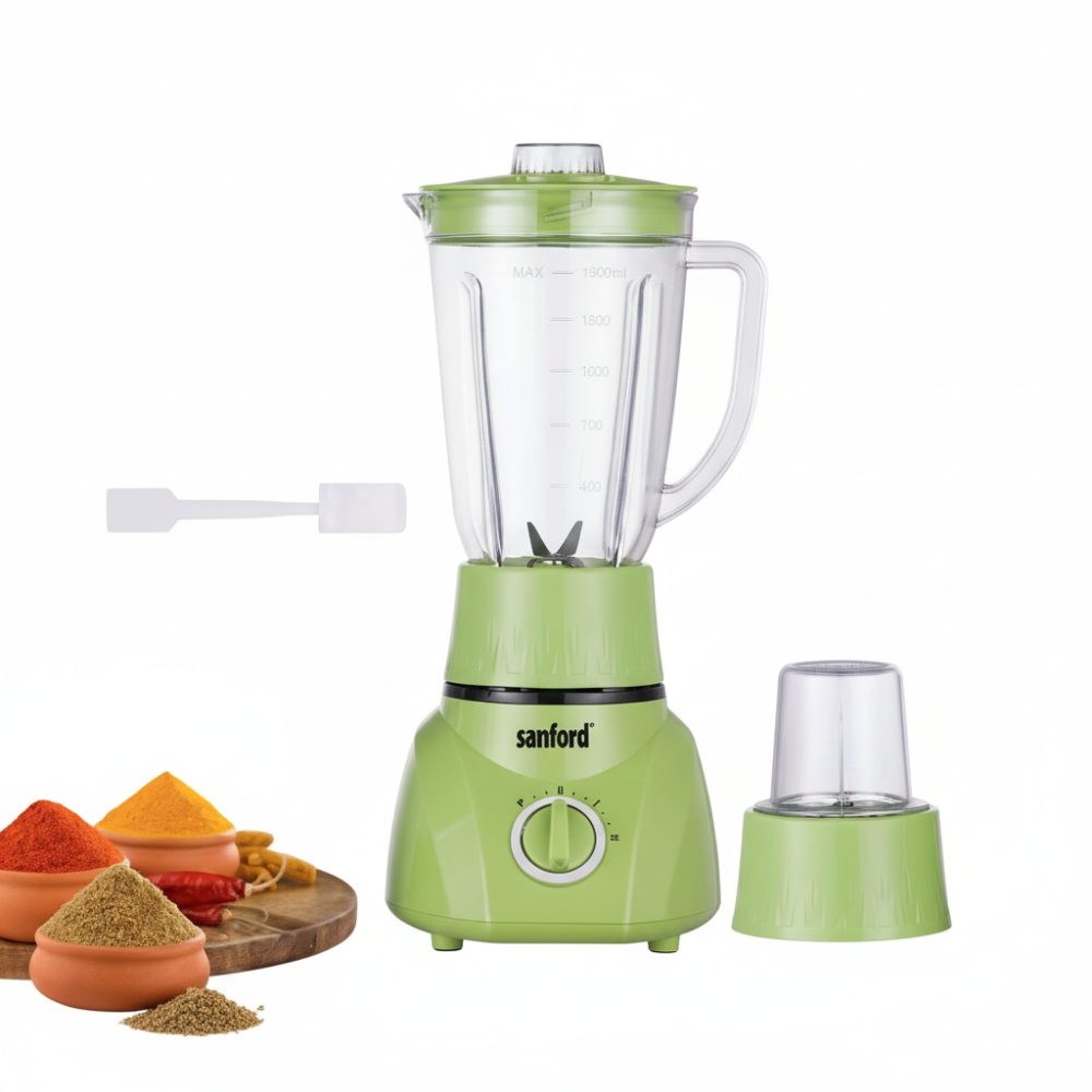 خلاط ومطحنة 2 في 1 من سانفورد لون أخضر