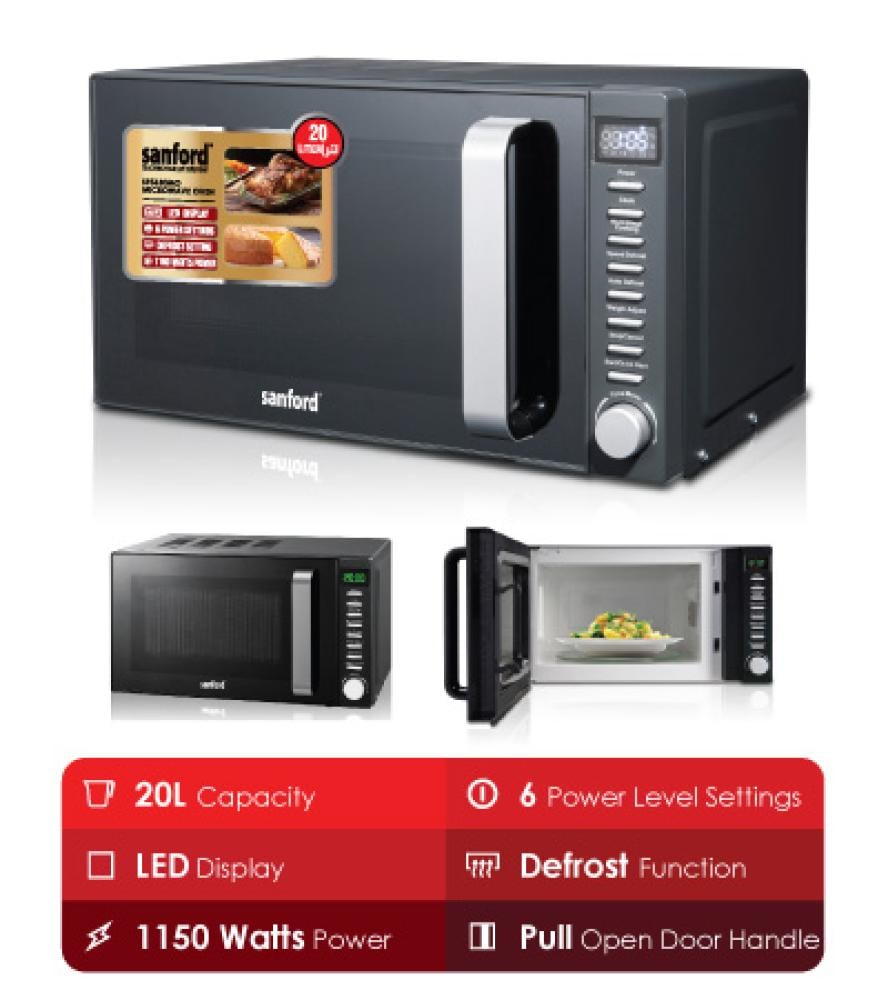 فرن ميكروويف سانفورد سعة 20 لتر