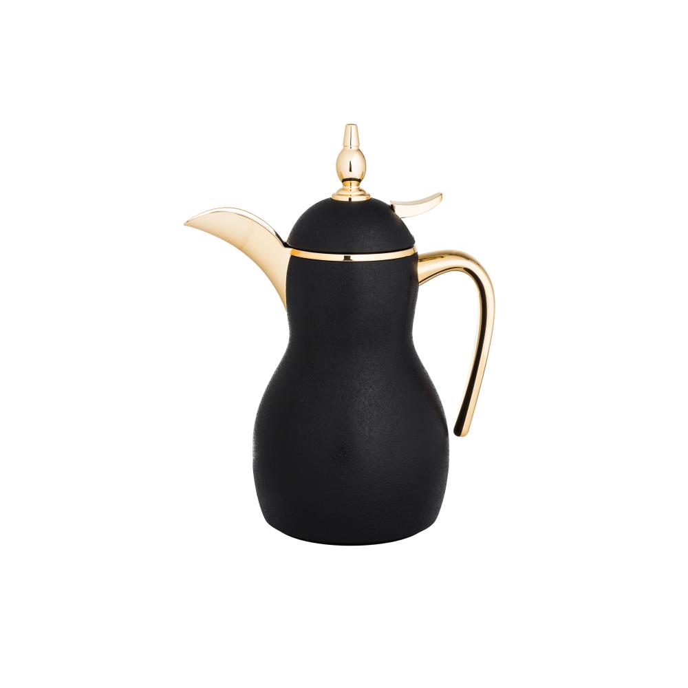 ترمس دلة هوست الفاخرة للقهوة أسود مع ذهبي سعة 350...