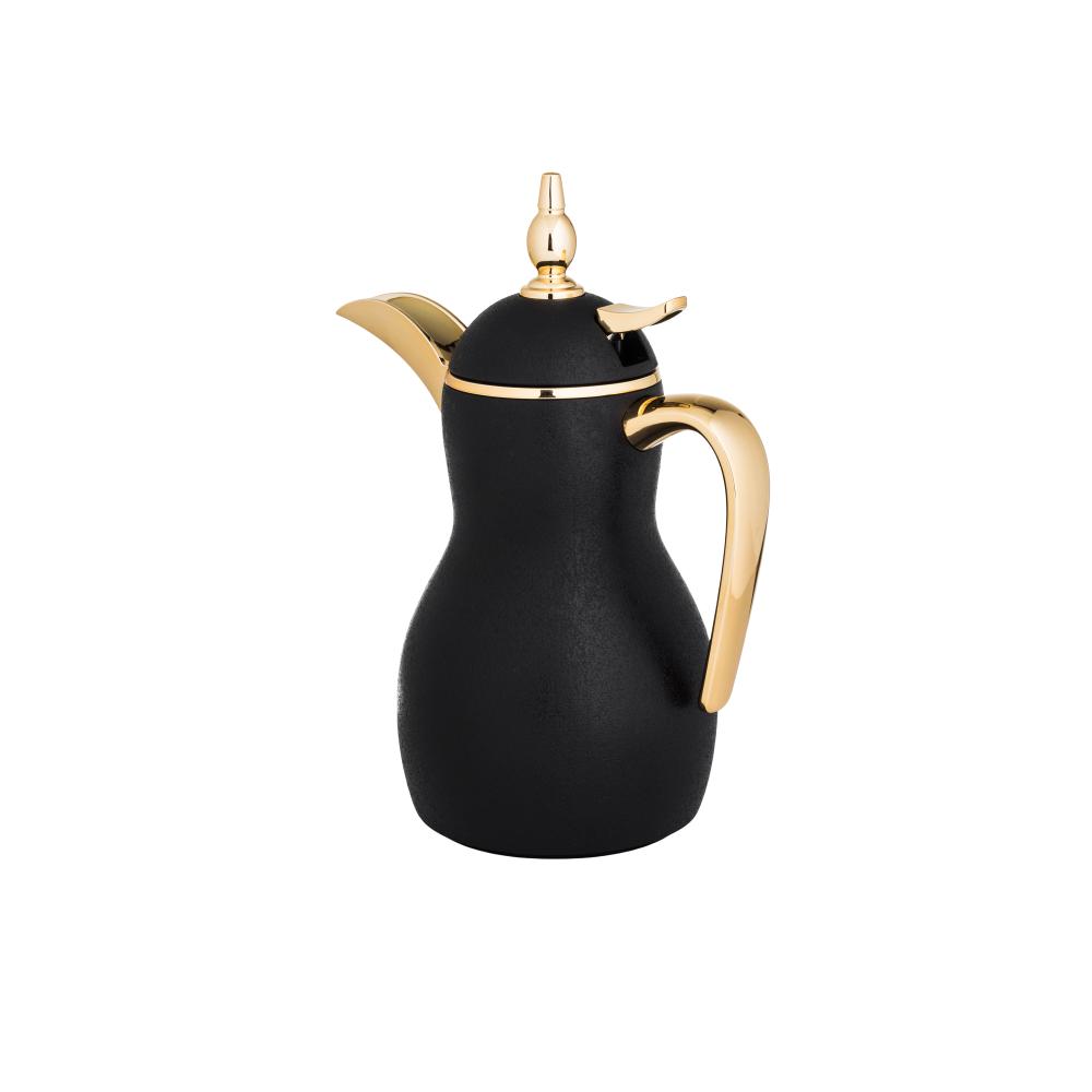 ترمس دلة هوست الفاخرة للقهوة أسود مع ذهبي سعة 350...