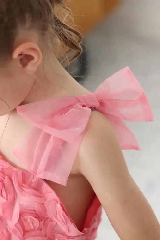 فستان بناتي مورد كت بكسرات 7122