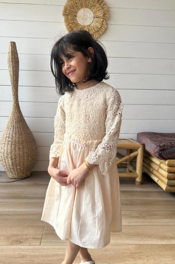 فستان بناتي بيج أنيق 3006