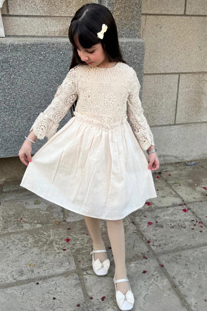 فستان بناتي بيج أنيق 3006