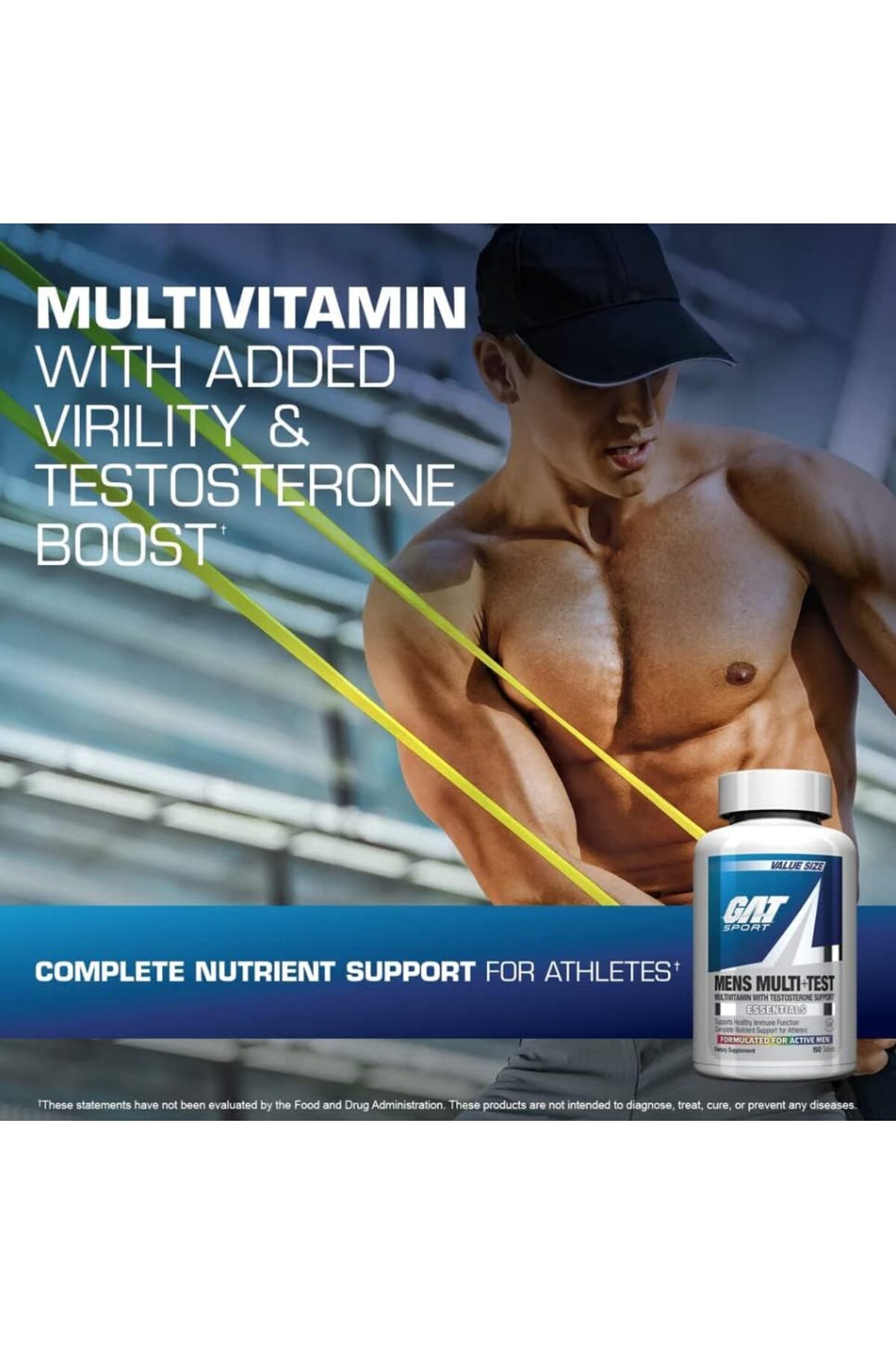 GAT سبورت ملتي فيتامين + محفز التستوستيرون للرجال...