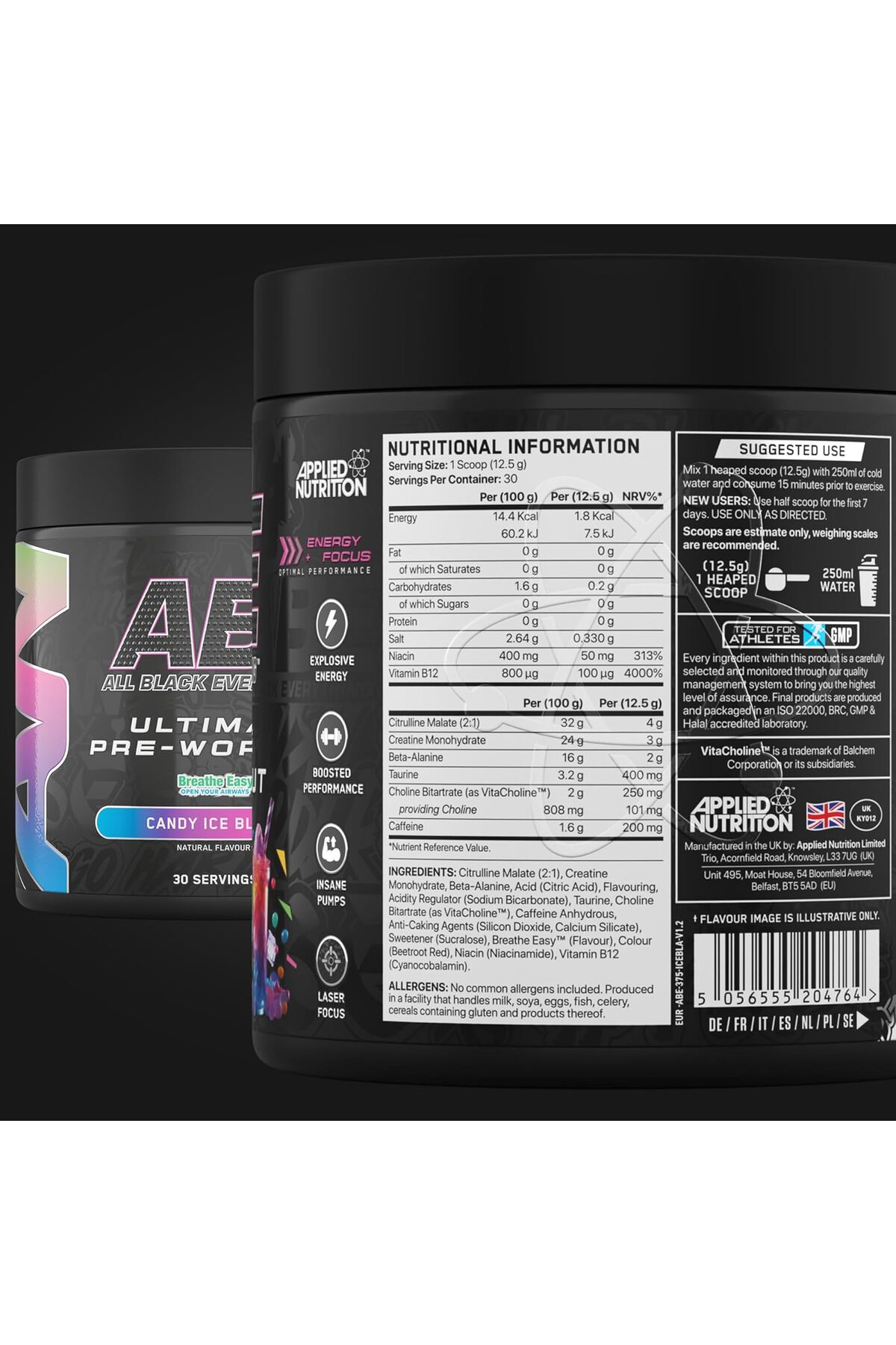 إيه بي إي بري ووركاوت – كاندي آيس بلاست – 375 جم