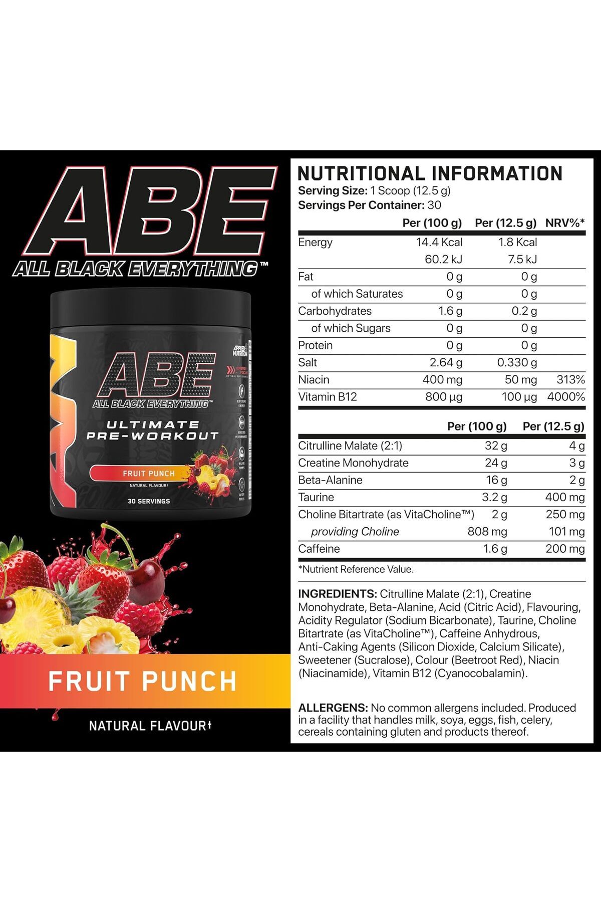 إيه بي إي بري ووركاوت – فروت بانش – 375 جم