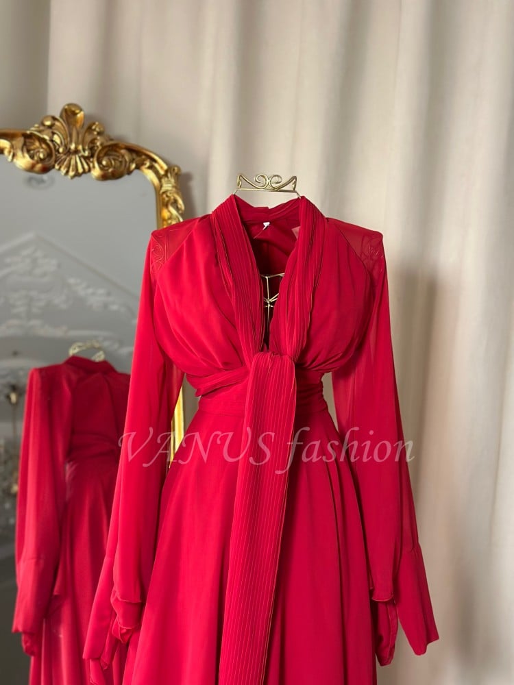 فستان طويل ( 4 الوان) 4265