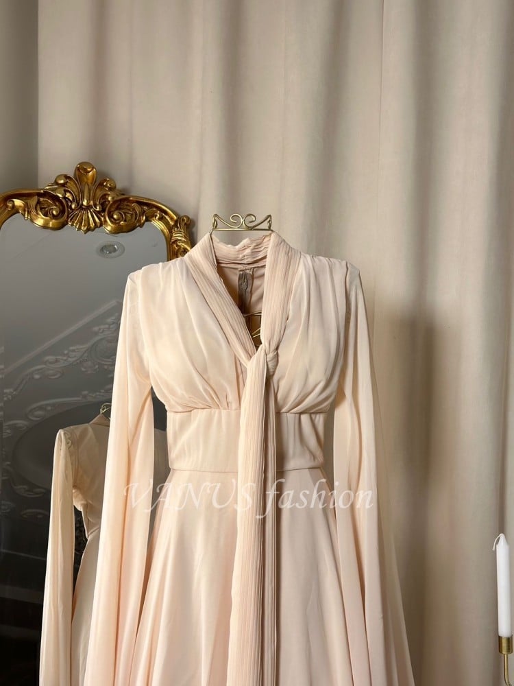 فستان طويل ( 4 الوان) 4265