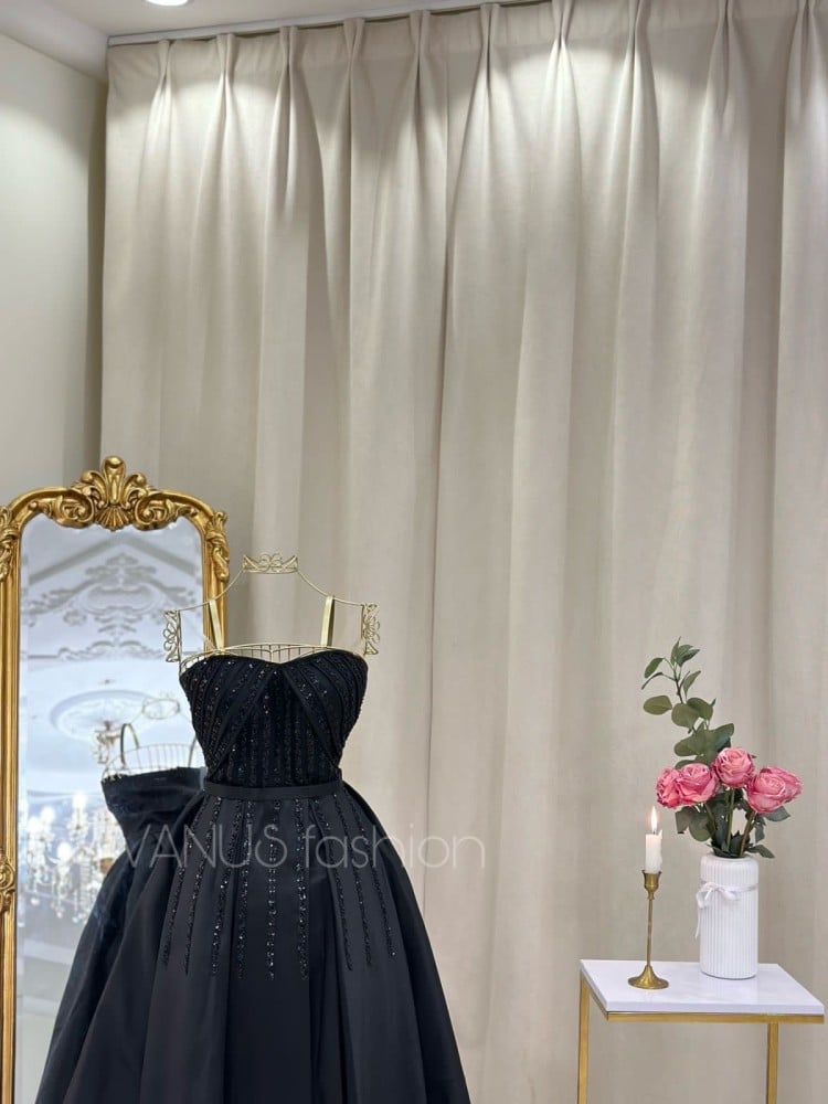 فستان سهرة ميدي 4052