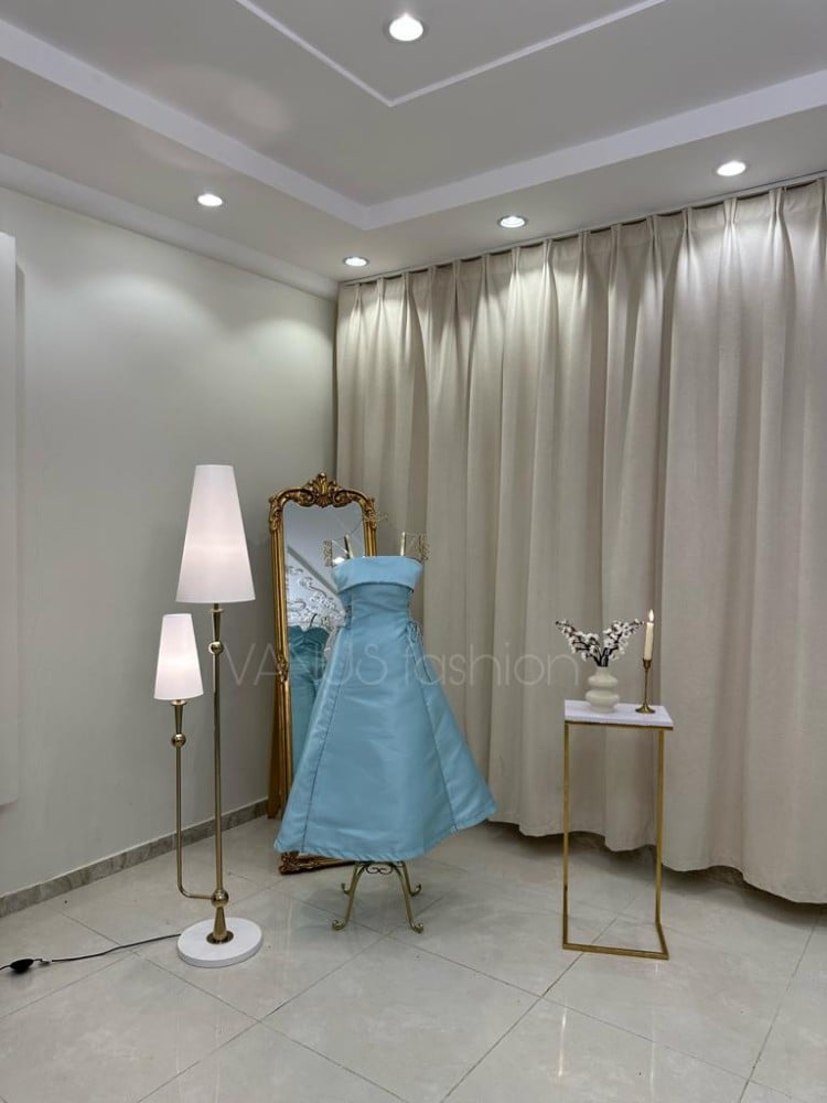 فستان سهرة ميدي ( 3 الوان ) 4036