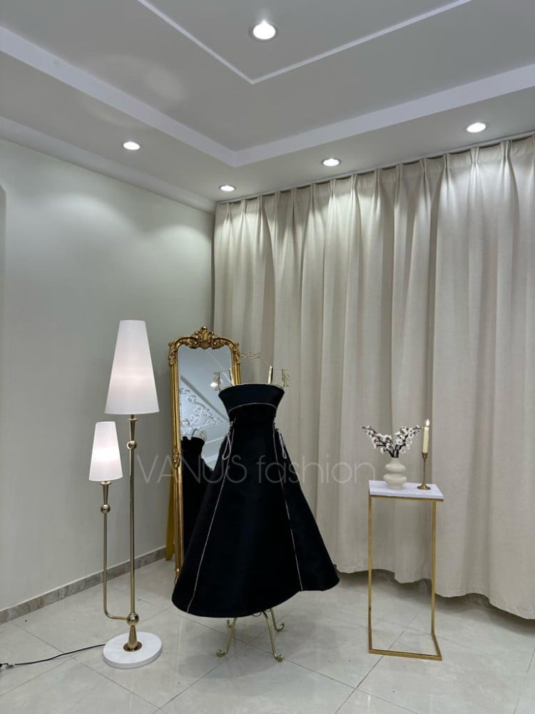 فستان سهرة ميدي ( 3 الوان ) 4036