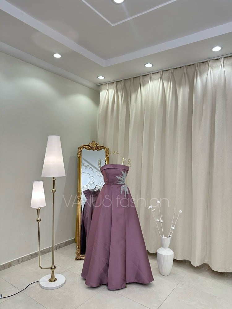 فستان سهرة طويل ( 2 لونين) 3970