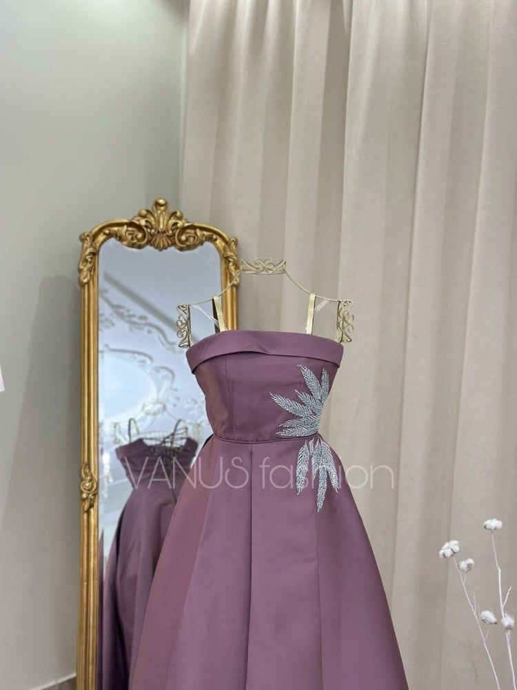 فستان سهرة طويل ( 2 لونين) 3970