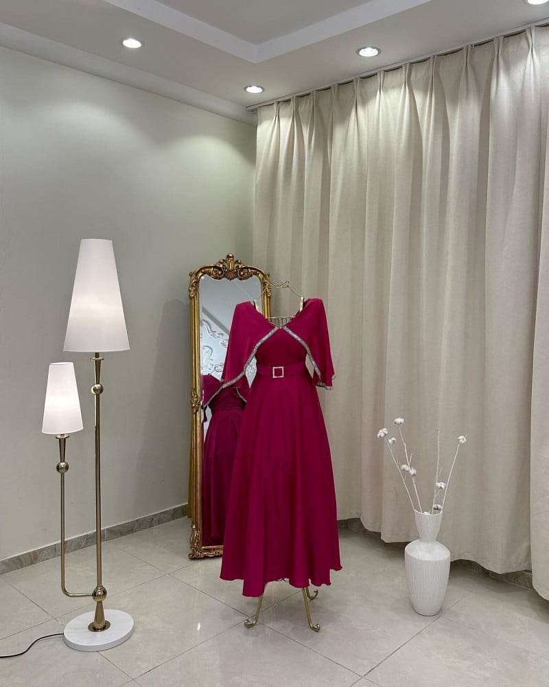 فستان سهرة ميدي ( 8 الوان ) 3939